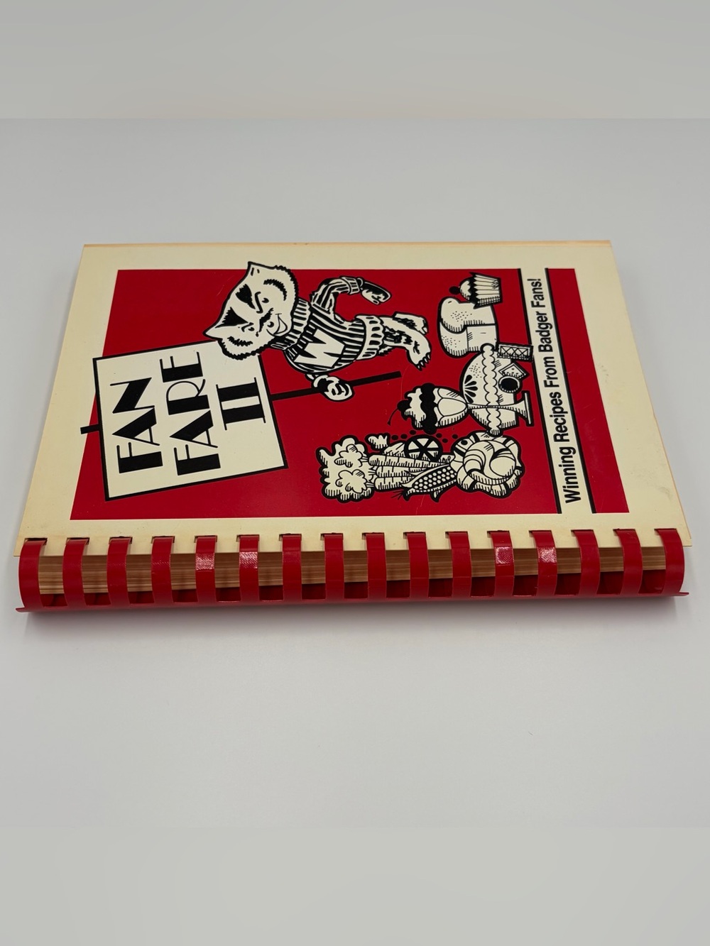 VTG 1981 University of Wisconsin Badgers Fan Fare Il Spiral Cook Book Recipe UW - Picture 3 of 10